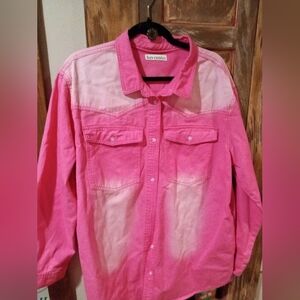 Luxmina Pink Jean Jacket for Women